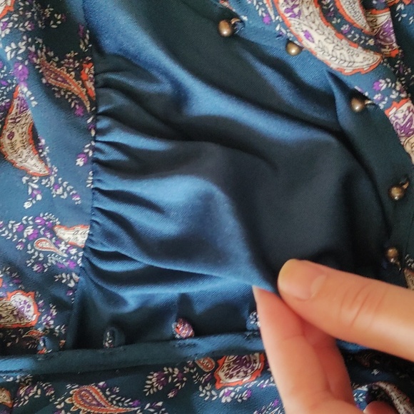 DR2 Blue Paisley Midi Dress - Picture 8 of 10